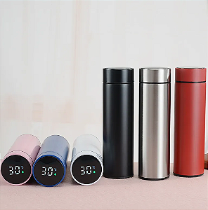 Garrafa Térmica com Display de Temperatura