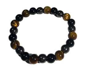 Pulseira Pedra Onix , Hematita e Olho de tigre