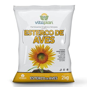 ADUBO ESTERCO DE AVES - 2 KG