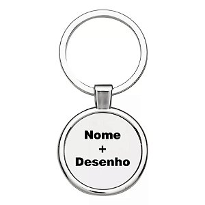 Chaveiro Redondo Inox Personalizado