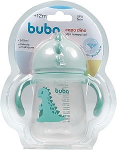 COPO COM DISPOSITIVO CANUDO DINO VERDE