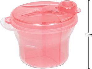POTE PARA LEITE EM PO COM DIVISORIA ROSA