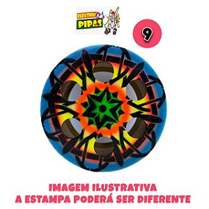 Carretilha de madeira pintada 9 polegadas (22 cm)