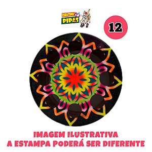 Carretilha de madeira pintada 12 polegadas (30 cm)