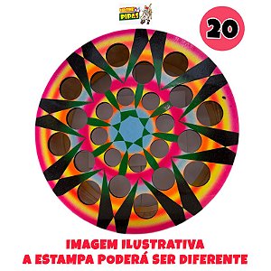 Carretilha de madeira pintada 20 polegadas (50 cm)