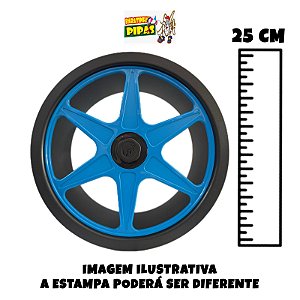 Carretilha de plástico grande colorida com 10 polegadas (25 cm)