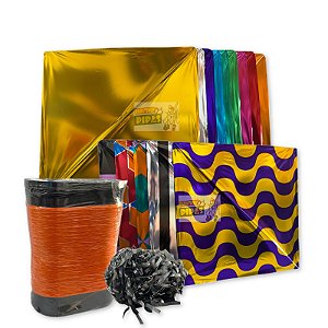 Kit Pacote de Flechinha pequena Laminada 35x35 + Rabiola 100 metros + Lata com 500 jardas de linha vera cruz.