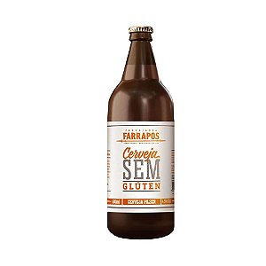 Cerveja Farrapos Pilsen Sem Glúten 600ml