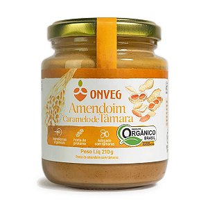 Pasta de Amendoim com Caramelo de Tâmara Onveg 210g