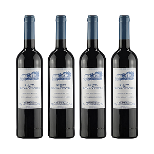 Kit 4 Vinho Tinto Meio Seco Quinta de Bons Ventos