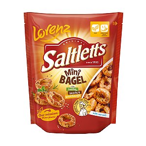 Biscoito Saltletts Mini Bagel Lorenz 100g