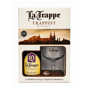 Kit Cerveja La Trappe Quadrupel 750ml + Taça