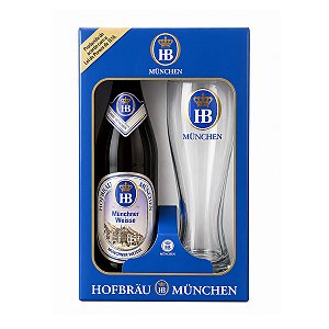 Kit Cerveja HB Munchner Weisse 500ml + Copo