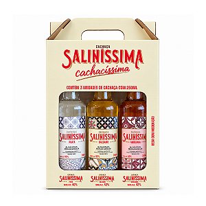 Kit Cachaça Salinissima com 3 Cachaças 250ml