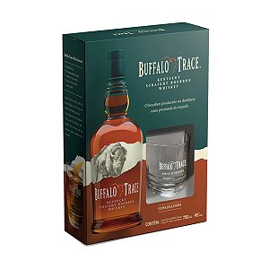 Kit Whisky Buffalo Trace Bourbon 750ml + 1 Copo