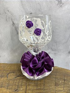 TAÇA POMBOGIRA BRANCO COM ROXO