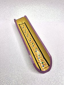 Incensário de Bambu - Caminho das Cores - Roxo