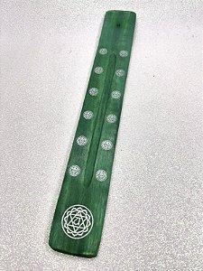 Incensário de Madeira - Verde