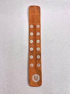 Incensário de Madeira - Laranja