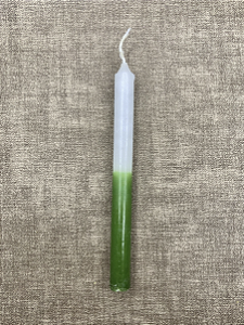 Vela Palito Verde e Branco