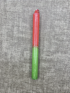 Vela Palito Verde e Vermelha
