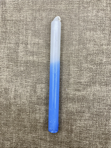Vela Palito Azul e Branca