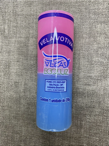 Vela 7 Dias Azul e Rosa
