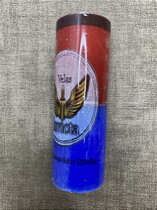 Vela 7 Dias Vermelha e Azul