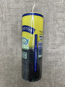 Vela 7 Dias Amarela e Preta