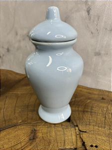 Quartinha de porcelana Sem Asa - 13cm - Azul Claro
