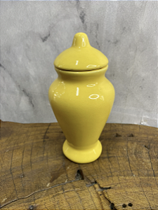 Quartinha de porcelana Sem Asa - 13cm - Amarela