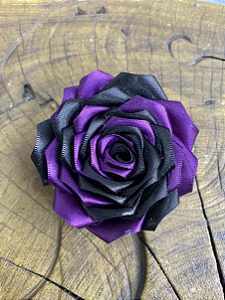 Rosa para Cabelo Luxo Preta e Roxa