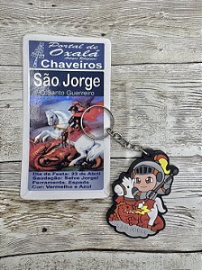 Chaveiro São Jorge - Emborrachado