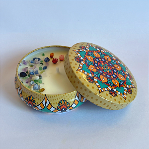 Vela Aromática Luz Dourada – Natural, Vegana e Ecológica (130ml)