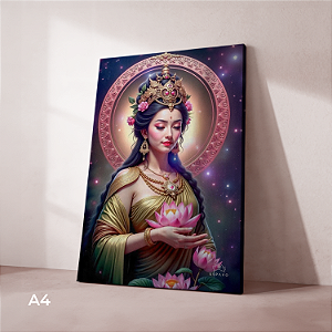Quadro Decorativo Canvas - Mestra Kuan Yin - Pequeno 21x30