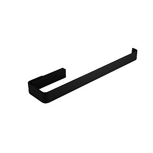 TOALHEIRO PORTA TOALHA PONTO ROSTO SPIRIT ZEN PRETO FOSCO