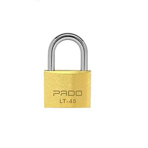 Cadeado Pado Latão Lt 45 Mm 2 Chaves Maciço Resistente
