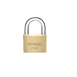 Cadeado Pado Latão Lt 60 Mm 2 Chaves Maciço Resistente