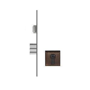 Fechadura Rolete Magnético Pado Segurança 55mm Bronze Antiqu