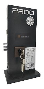 Fechadura Rolete Magnético Pado Pivotante Corten Marrom 55mm