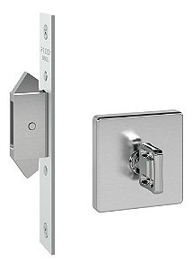 Fechadura Porta Correr Banheiro Pado Inox Escovado Expansiva