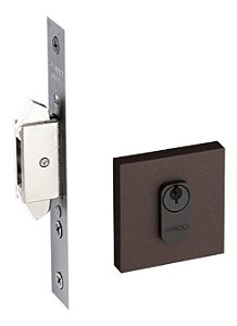 Fechadura Porta Correr Pado Corten Trava Expansiva Marrom Qd