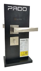 Fechadura Porta Banheiro Pado Ascot Escovada Acetinada 55mm