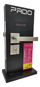 Fechadura Porta Banheiro Pado Concept 414 Escovada Acet 40mm
