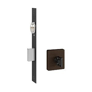 Fechadura Rolete Banheiro Pivotante Pado Corten Marrom 55mm
