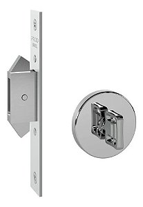 Fechadura Trava Correr Banheiro Wc Pado Inox Polido Cromada