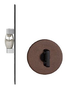 Fechadura Trava Rolete Pivotante Banheiro Pado Corten Marrom