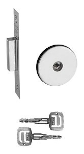 Fechadura Auxiliar Trava Tetra Pado 1000 Inox Polido Cromada