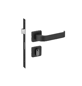 Fechadura Odin Imab Porta Externa Cilindro Preto Fosco 40mm