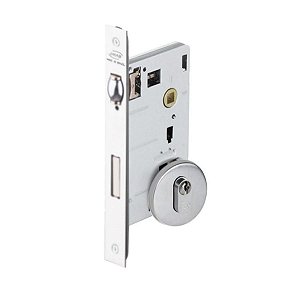 Fechadura Rolete Pivotante Imab 1710 Escovada 55mm Redonda